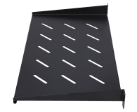 ExtraLink Półka do szaf wiszących 19" 250MM 1U (czarna) - 492982 - zdjęcie 4